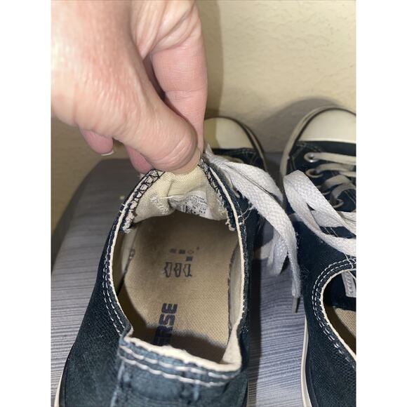 Used Women’s Men’s Unisex CONVERSE All Stars Black Shoes Size 8 (Mens 6) - Picture 6 of 12